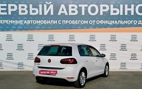 Volkswagen Golf VI, 2012 год, 1 099 000 рублей, 5 фотография