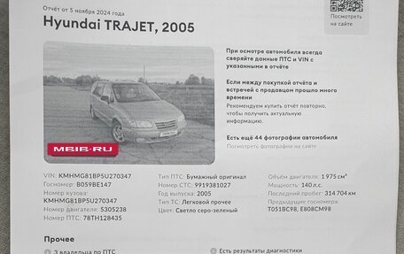 Hyundai Trajet I рестайлинг, 2005 год, 8 фотография