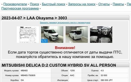 Mitsubishi Delica D:2 II, 2019 год, 1 500 000 рублей, 16 фотография