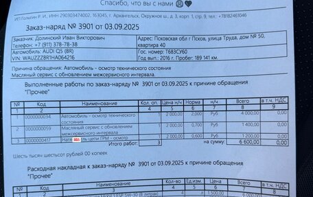 Audi Q5, 2016 год, 2 700 000 рублей, 38 фотография