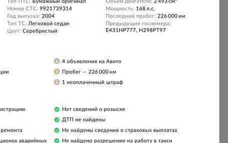 KIA Magentis I, 2004 год, 450 000 рублей, 13 фотография