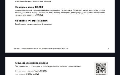 Toyota Roomy I, 2018 год, 1 250 000 рублей, 7 фотография