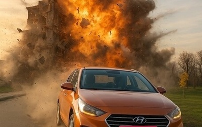 Hyundai Solaris II рестайлинг, 2017 год, 1 500 000 рублей, 1 фотография