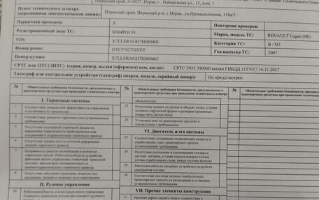 Renault Logan I, 2007 год, 176 000 рублей, 10 фотография