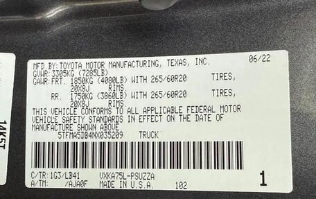 Toyota Tundra, 2022 год, 7 340 000 рублей, 32 фотография