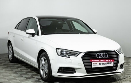 Audi A3, 2018 год, 2 070 900 рублей, 3 фотография