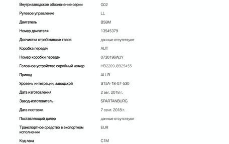 BMW X4, 2018 год, 4 750 000 рублей, 10 фотография