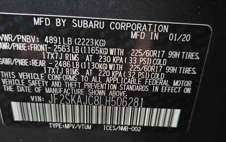 Subaru Forester, 2020 год, 2 850 000 рублей, 16 фотография