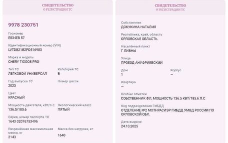 Chery Tiggo 8 Pro, 2024 год, 2 400 000 рублей, 7 фотография