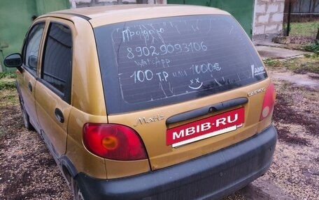 Daewoo Matiz I, 2002 год, 100 000 рублей, 2 фотография
