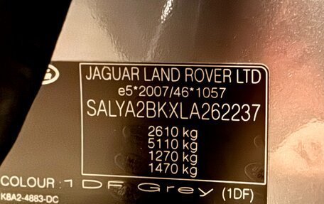 Land Rover Range Rover Velar I, 2019 год, 5 855 555 рублей, 21 фотография