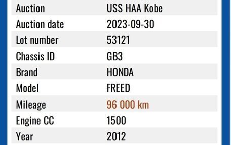 Honda Freed I, 2012 год, 1 350 000 рублей, 24 фотография