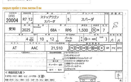 Honda Stepwgn, 2025 год, 3 250 000 рублей, 11 фотография