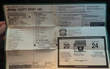 Jeep Liberty (North America) I, 2003 год, 680 000 рублей, 29 фотография